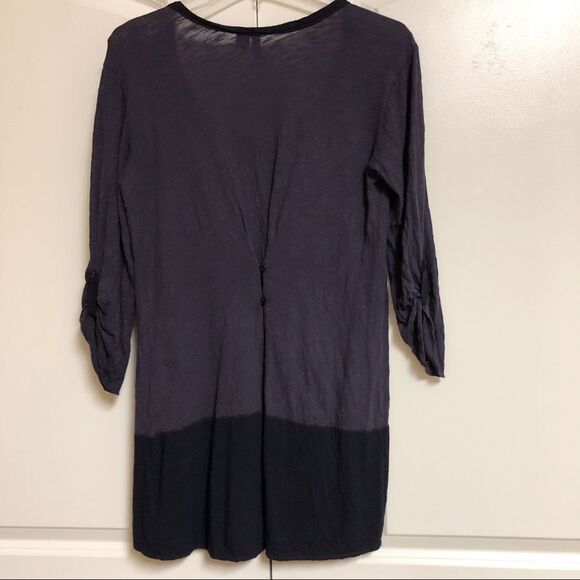 Anthropologie Left of Center Purple Black Tunic S - Picture 1 of 6